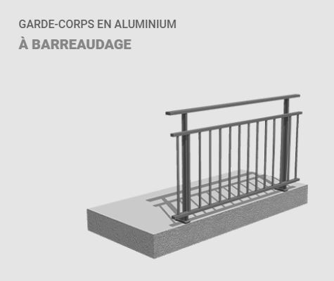 garde corps barreaudage alu