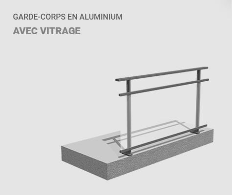 Garde corps découpe rectangle